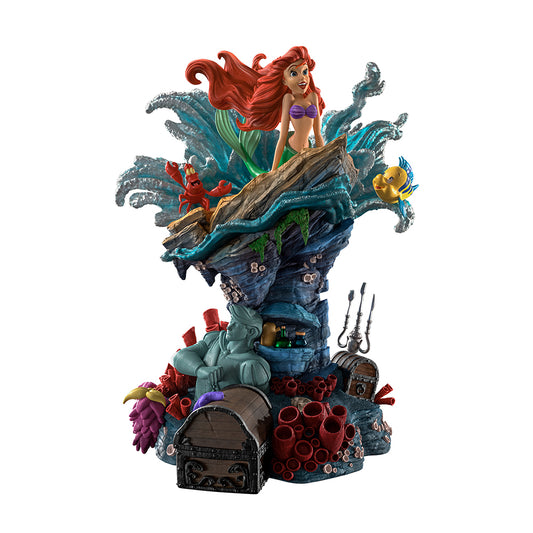 Estátua Pequena Sereia Deluxe - Disney 100Th - Pequena Sereia - Art Scale 1/10 - Iron Studios