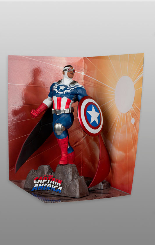Estátua Captain America Sam Wilsom - Marvel - Marvel Collection 1/10 Scale - McFarlane