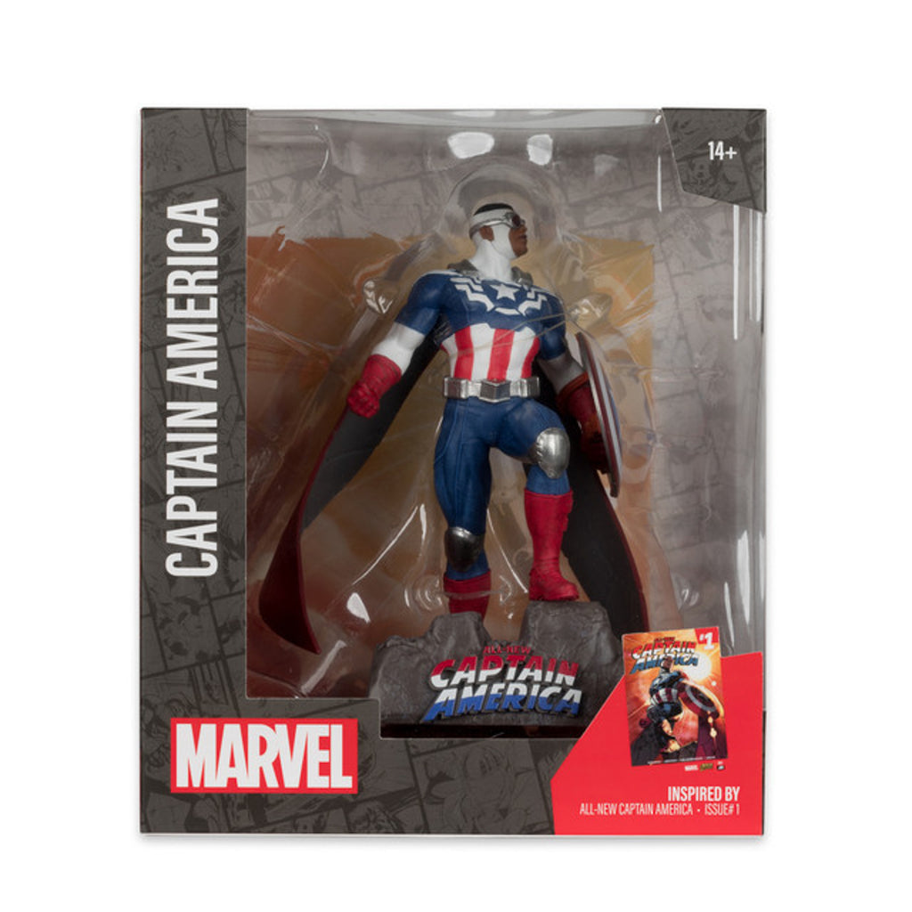 Estátua Captain America Sam Wilsom - Marvel - Marvel Collection 1/10 Scale - McFarlane