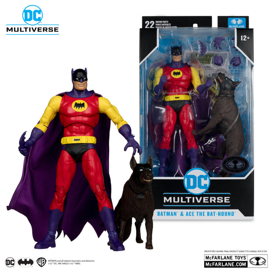 Figura Batman and Ace the Bat-Hound Silver Age (chase)  - DC Comics - 7 Scale - McFarlane
