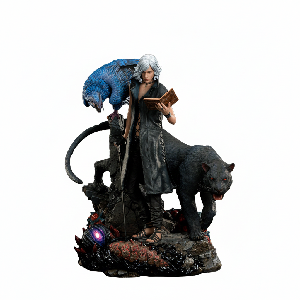 Estátua V - Devil Trigger Coloor Limited Version - Devil May Cry V - Ultimate Premium Masterline 1/4 - Prime 1