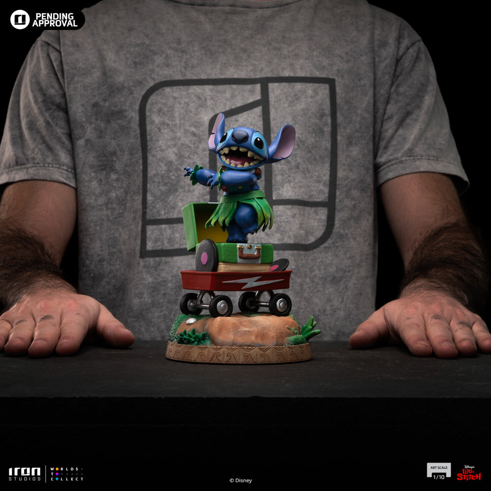 Estátua Stitch Hula - Disney Classics - Art Scale 1/10 - Iron Studios