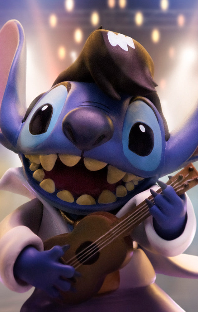 Estátua Stitch Rei do Rock - Disney Classics - Art Scale 1/10 - Iron Studios