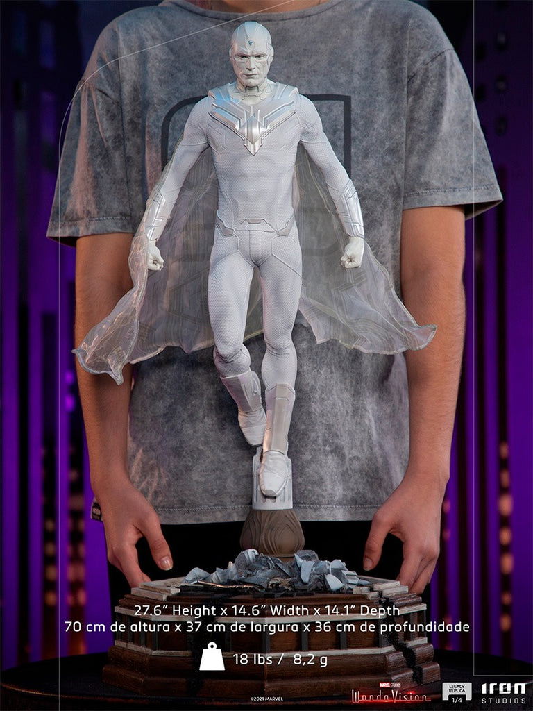 Estátua Visão Branco - Wandavision - Legacy Replica 1/4 - Iron Studios