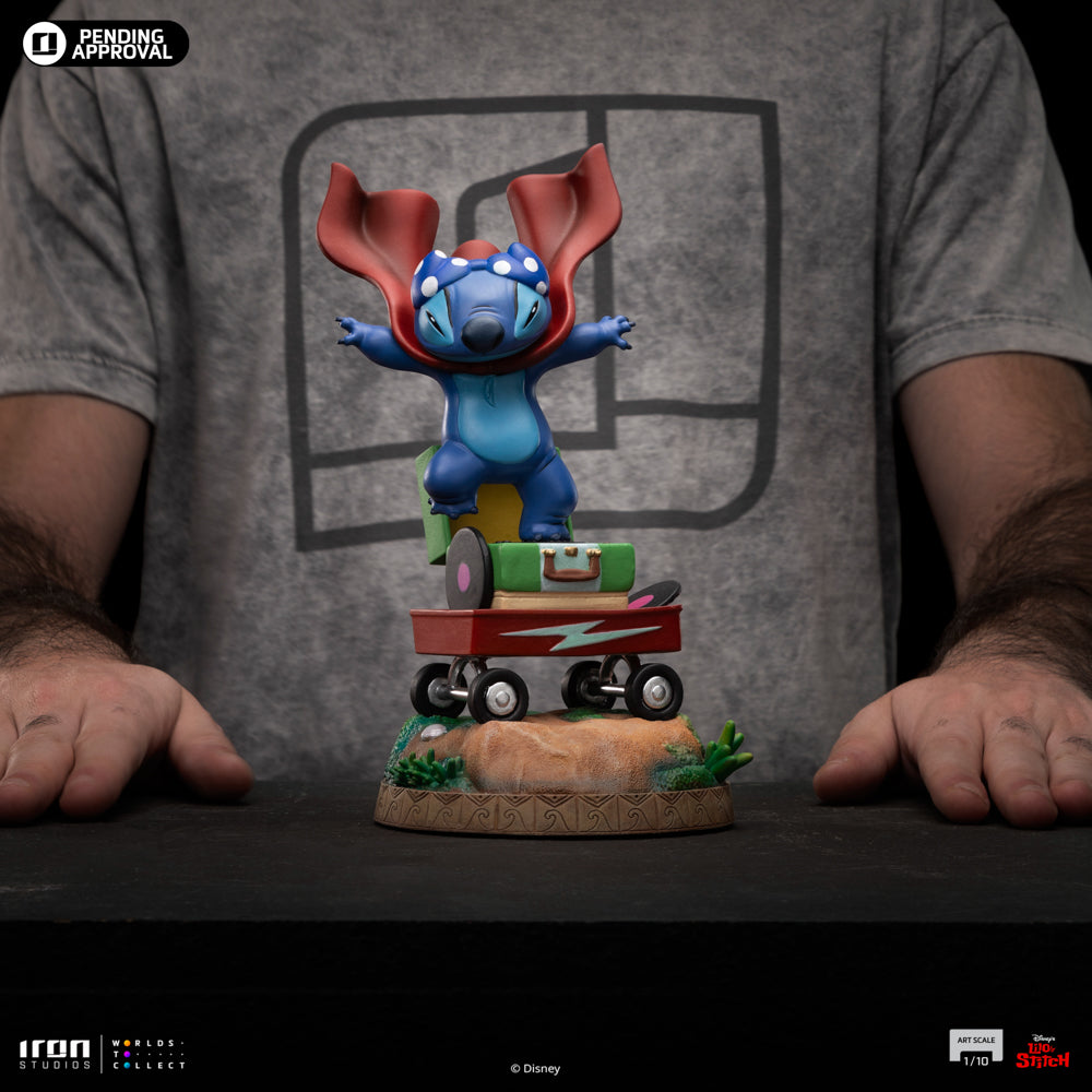 Estátua Stitch Lavanderia - Disney Classics - Art Scale 1/10 - Iron Studios