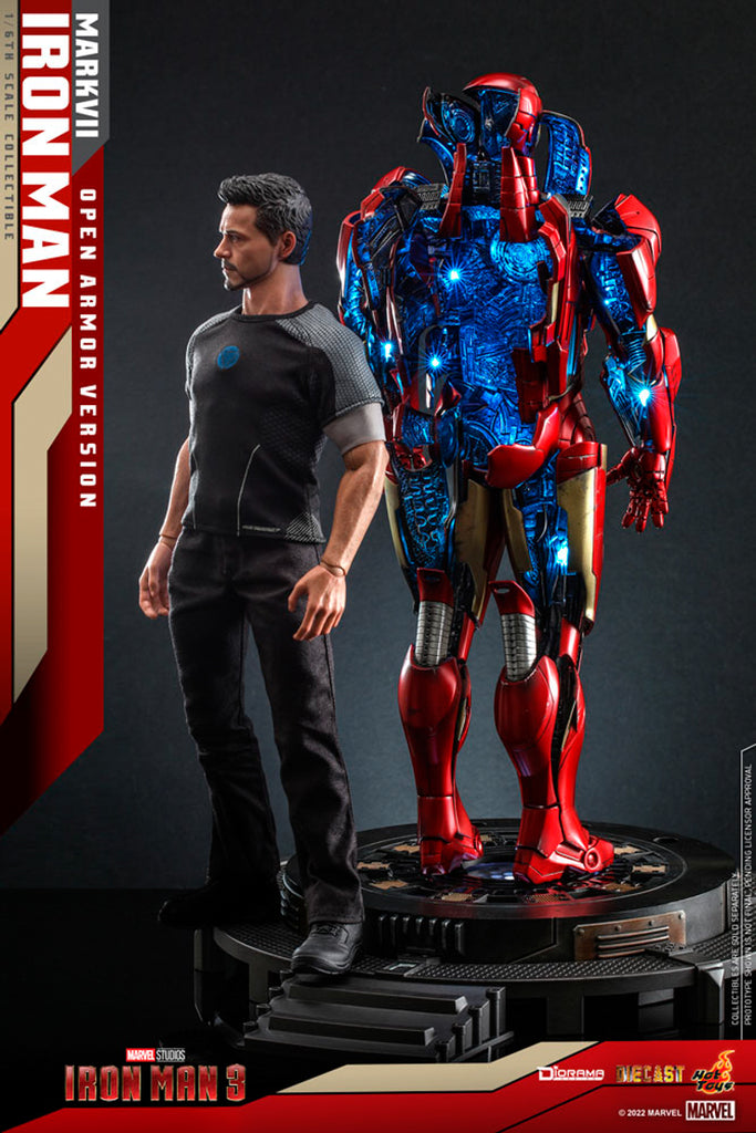 Figura Iron Man Mark VII Open Armor Version - Marvel - Sixth Scale - Hot Toys