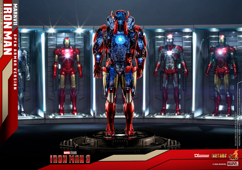 Figura Iron Man Mark VII Open Armor Version - Marvel - Sixth Scale - Hot Toys