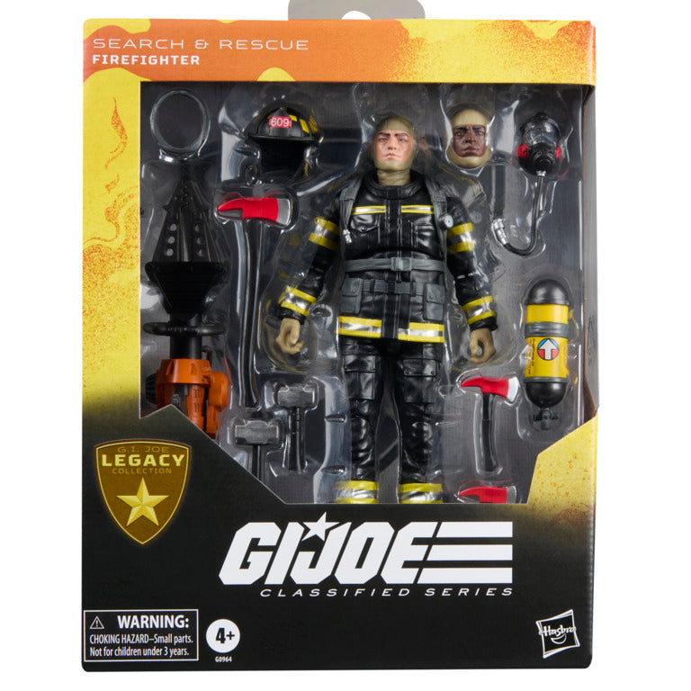 Figura Search & Rescue Firefighter - G.I. Joe Classified - Hasbro