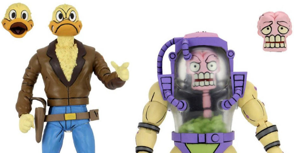 Figuras Ace Duck & Mutagen Man - TMNT Cartoon - 7 Scale - Neca