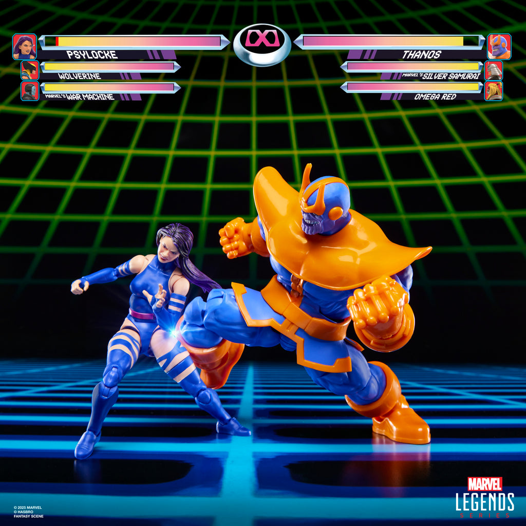 Figura Thanos x Psylocke - Marvel - Marvel Legends Series Gamerverse -  Hasbro
