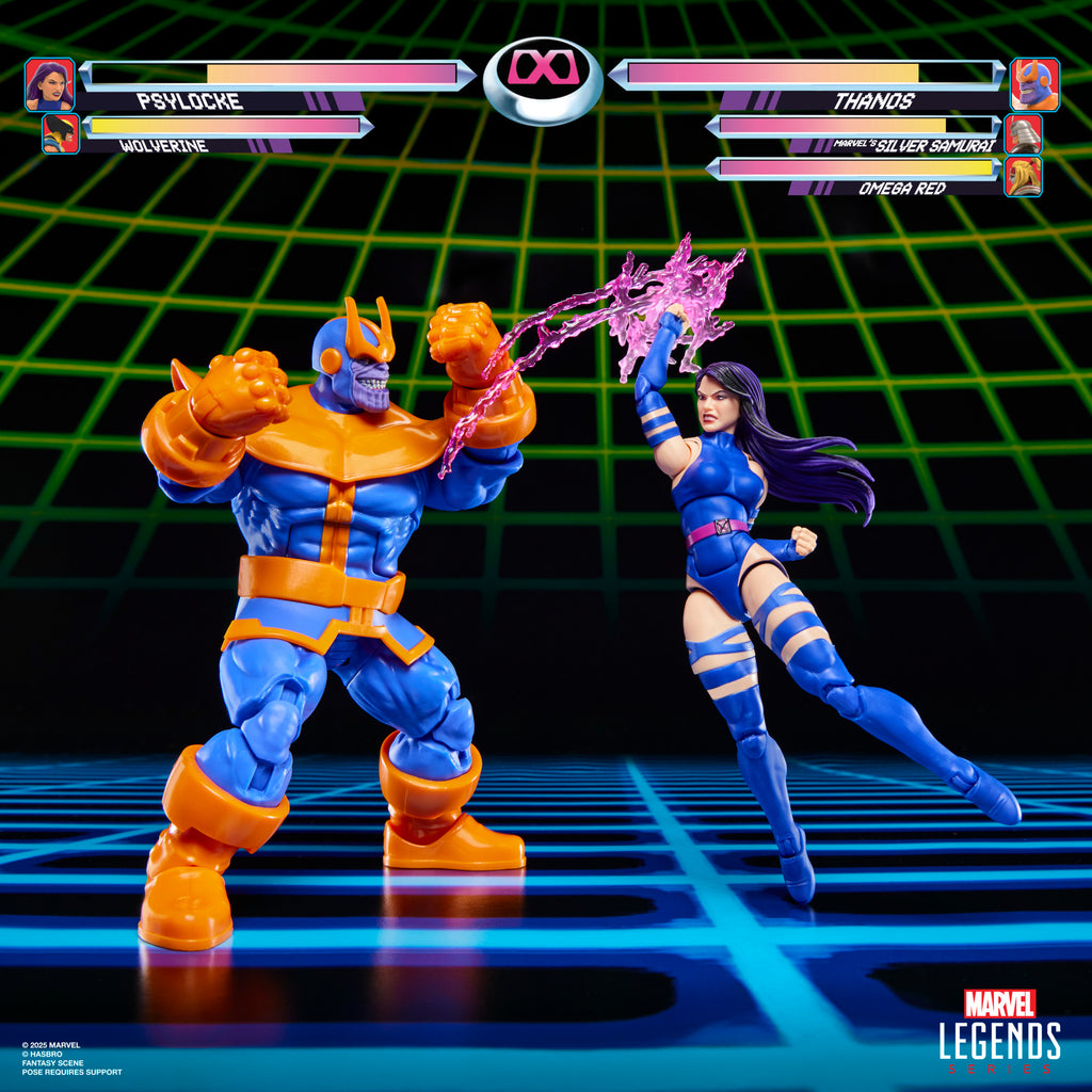 Figura Thanos x Psylocke - Marvel - Marvel Legends Series Gamerverse -  Hasbro
