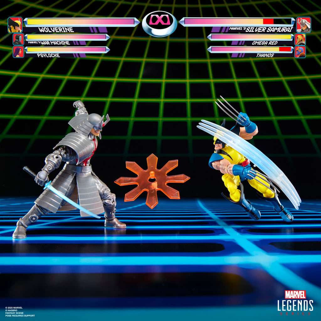 Figura Wolverine x Samurai de Prata - Marvel - Marvel Legends Series Gamerverse - Hasbro