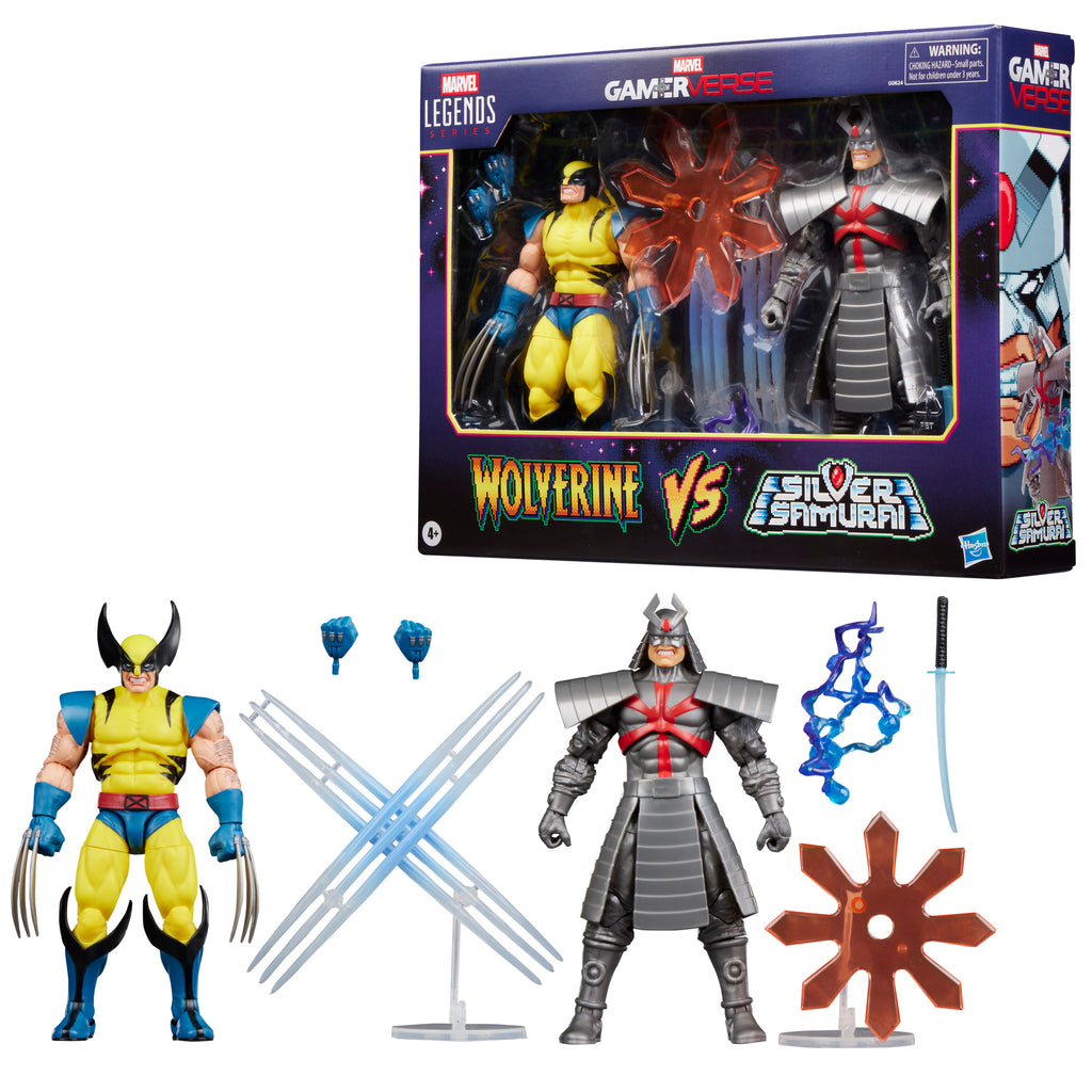 Figura Wolverine x Samurai de Prata - Marvel - Marvel Legends Series Gamerverse - Hasbro