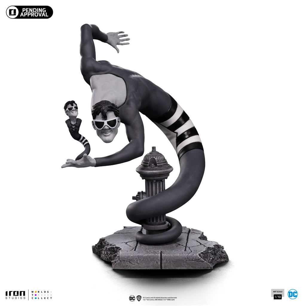 Estátua Plastic Man (B&W) Exclusive - DC Comics Series #9 - Art Scale 1/10 - Iron Studios
