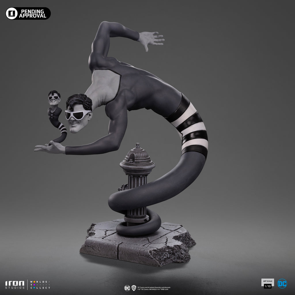 Estátua Plastic Man (B&W) Exclusive - DC Comics Series #9 - Art Scale 1/10 - Iron Studios