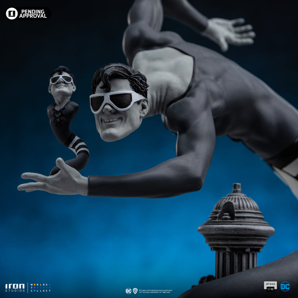 Estátua Plastic Man (B&W) Exclusive - DC Comics Series #9 - Art Scale 1/10 - Iron Studios