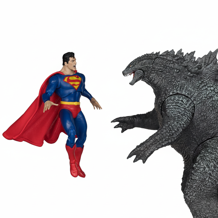 SUPERMAN VS GODZILLA 2 PACK - DC JUSTICE LEAGUE MONSTERVERSE - 7