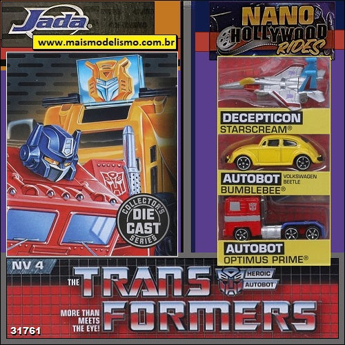 Veículo Transformers - Nano Hollywood Rides - 1/65 Scale - Jada Toys