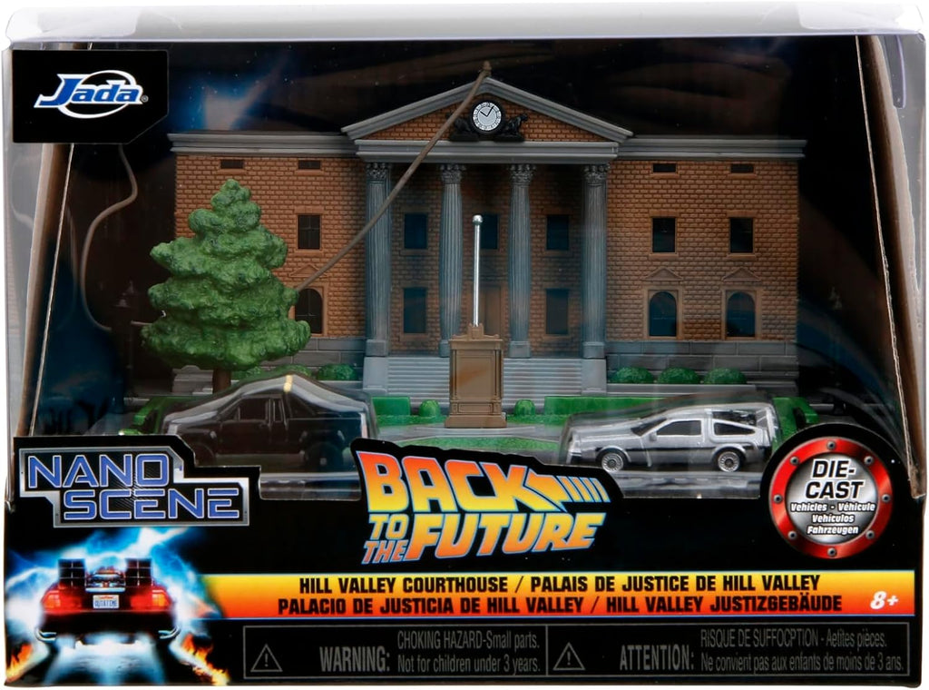 Diorama De Volta para o Futuro Hill Valley Courthouse - Nano Scene - Jada Toys