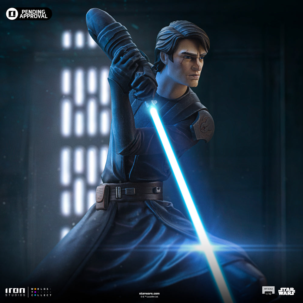 Estátua Anakin Skywalker - Star Wars: Clone Wars - Art Scale 1/10 - Iron Studios