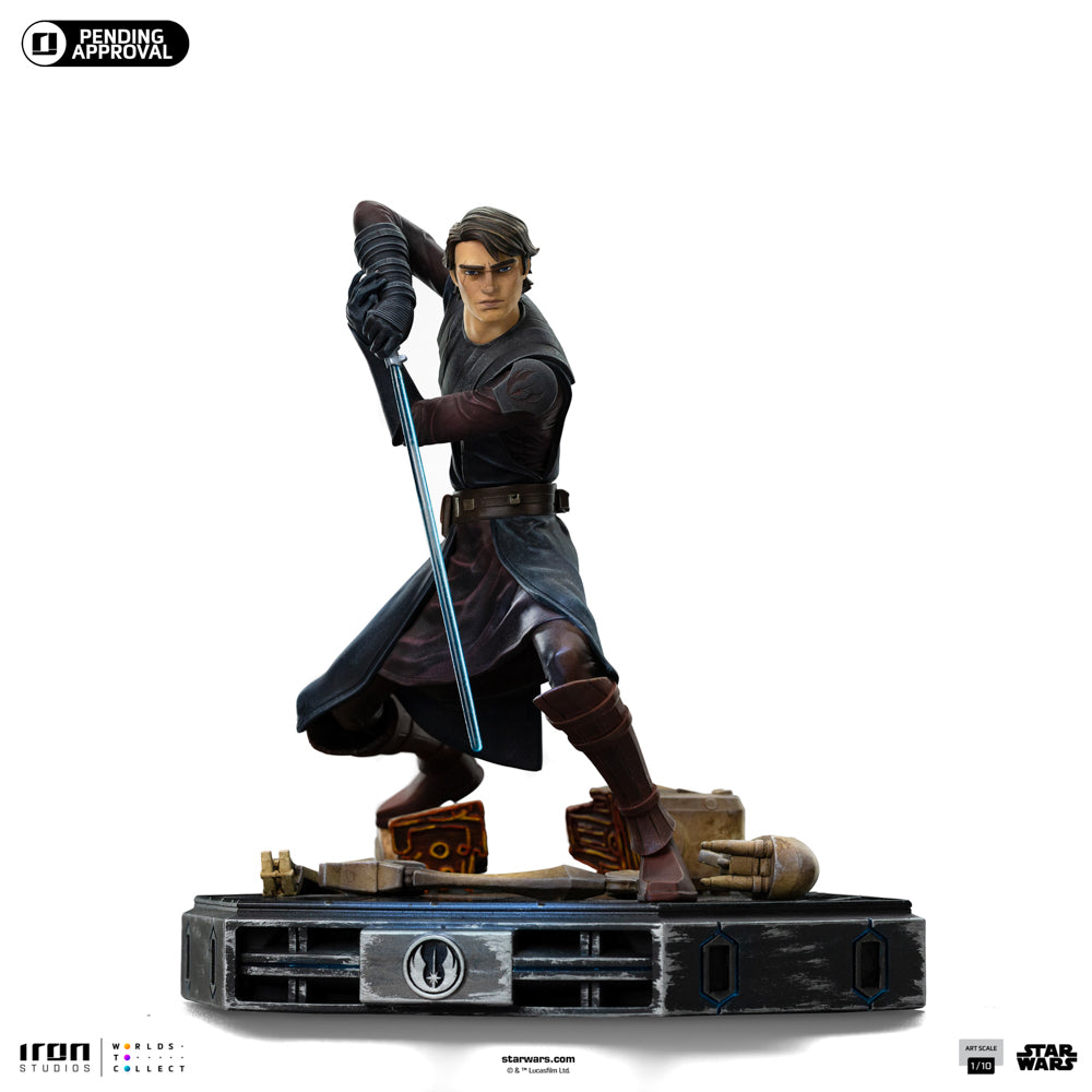 Estátua Anakin Skywalker - Star Wars: Clone Wars - Art Scale 1/10 - Iron Studios