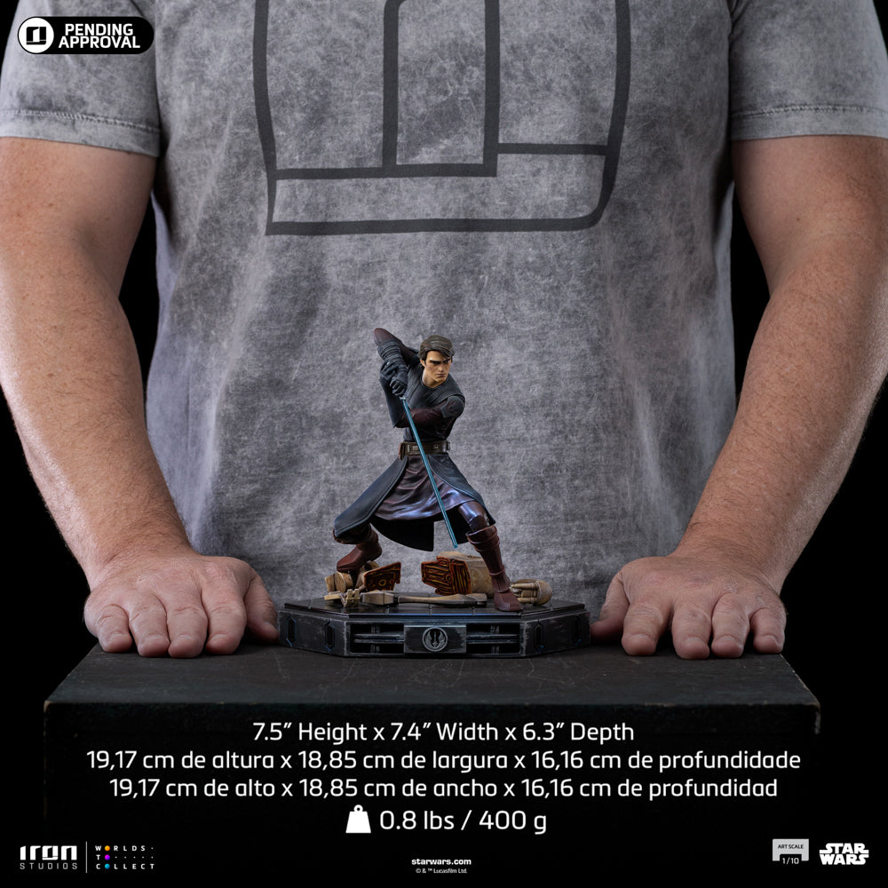 Estátua Anakin Skywalker - Star Wars: Clone Wars - Art Scale 1/10 - Iron Studios
