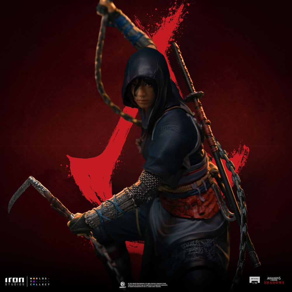 Estátua Naoe - Assassin's Creed Shadows - Art Scale 1/10 - Iron Studios