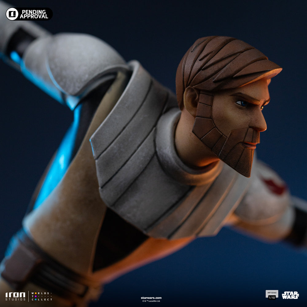 Estátua Obi-Wan Kenobi - Star Wars: Clone Wars - Art Scale 1/10 - Iron Studios