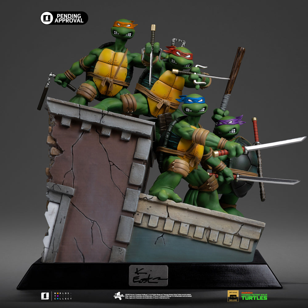 Estátua TMNT 1st Cover Set (Signed Version) - Teenage Mutant Ninja Turtles - Art Scale 1/10 - Iron Studios
