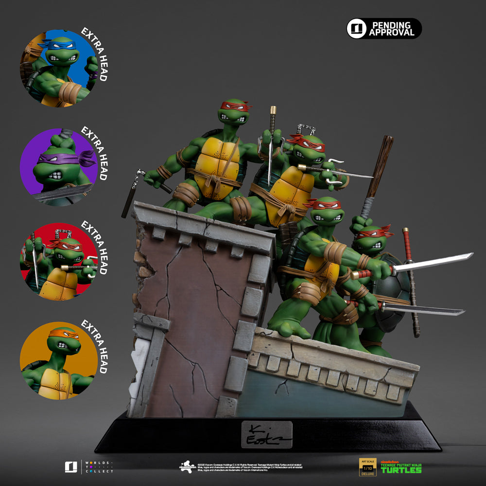 Estátua TMNT 1st Cover Set (Signed Version) - Teenage Mutant Ninja Turtles - Art Scale 1/10 - Iron Studios