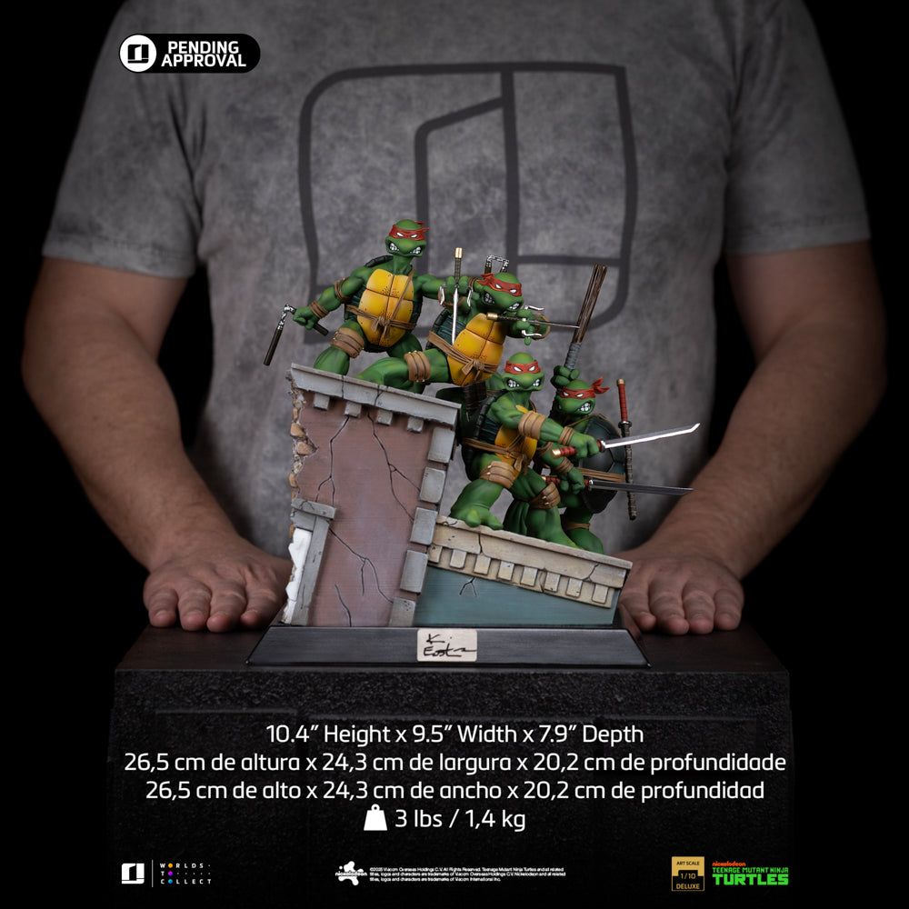Estátua TMNT 1st Cover Set (Signed Version) - Teenage Mutant Ninja Turtles - Art Scale 1/10 - Iron Studios