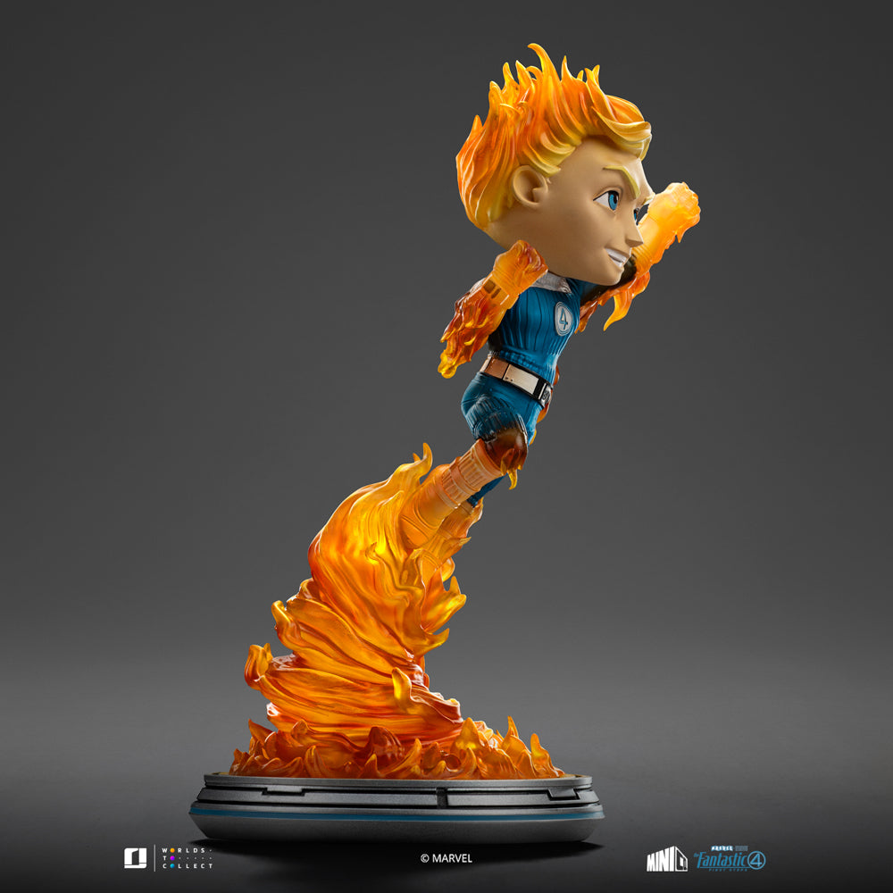 Estátua Tocha Humana (Blue Suit Variant) - Fantastic Four - Minico - Iron Studios