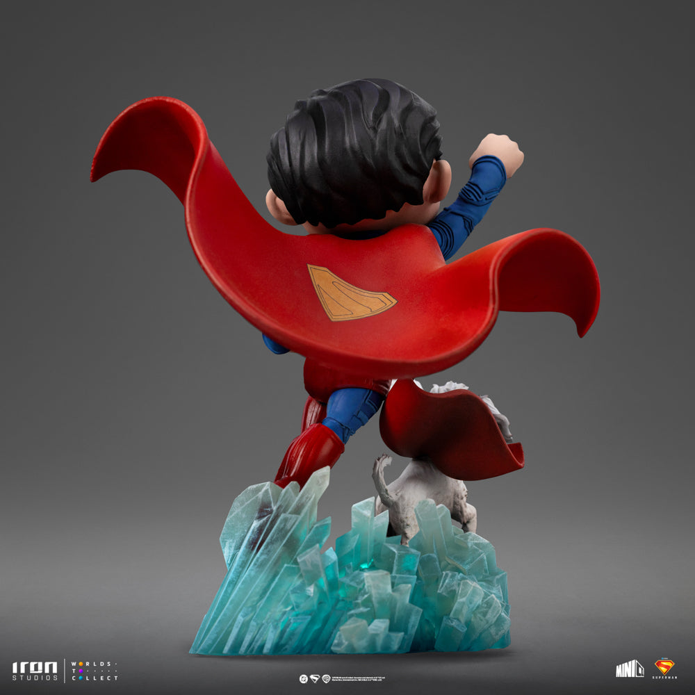 Estátua Superman e Krypto - Superman Legacy Movie - MiniCo- Iron Studios