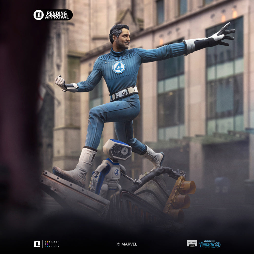 Estátua Mr. Fantastic and H.E.R.B.I.E 1/10 - Fantastic Four - Art Scale 1/10 - Iron Studios