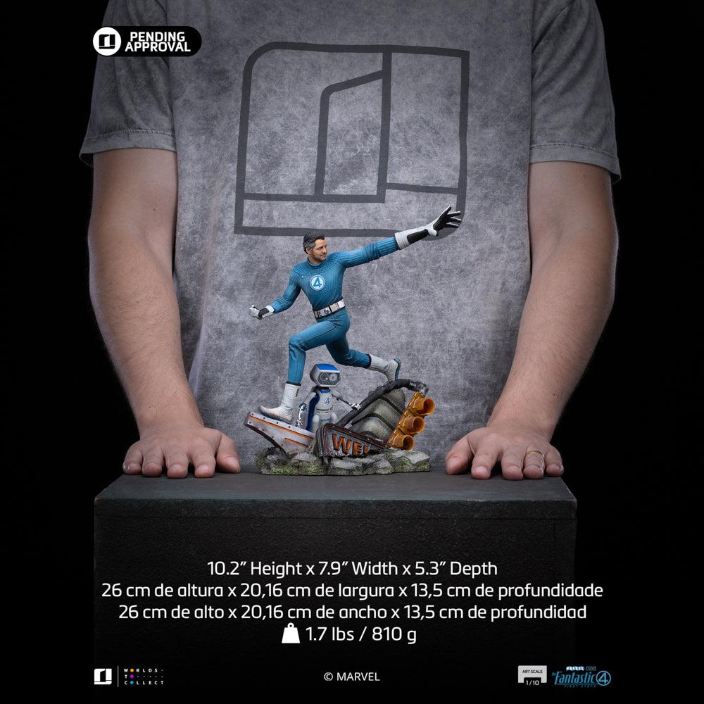 Estátua Mr. Fantastic and H.E.R.B.I.E 1/10 - Fantastic Four - Art Scale 1/10 - Iron Studios