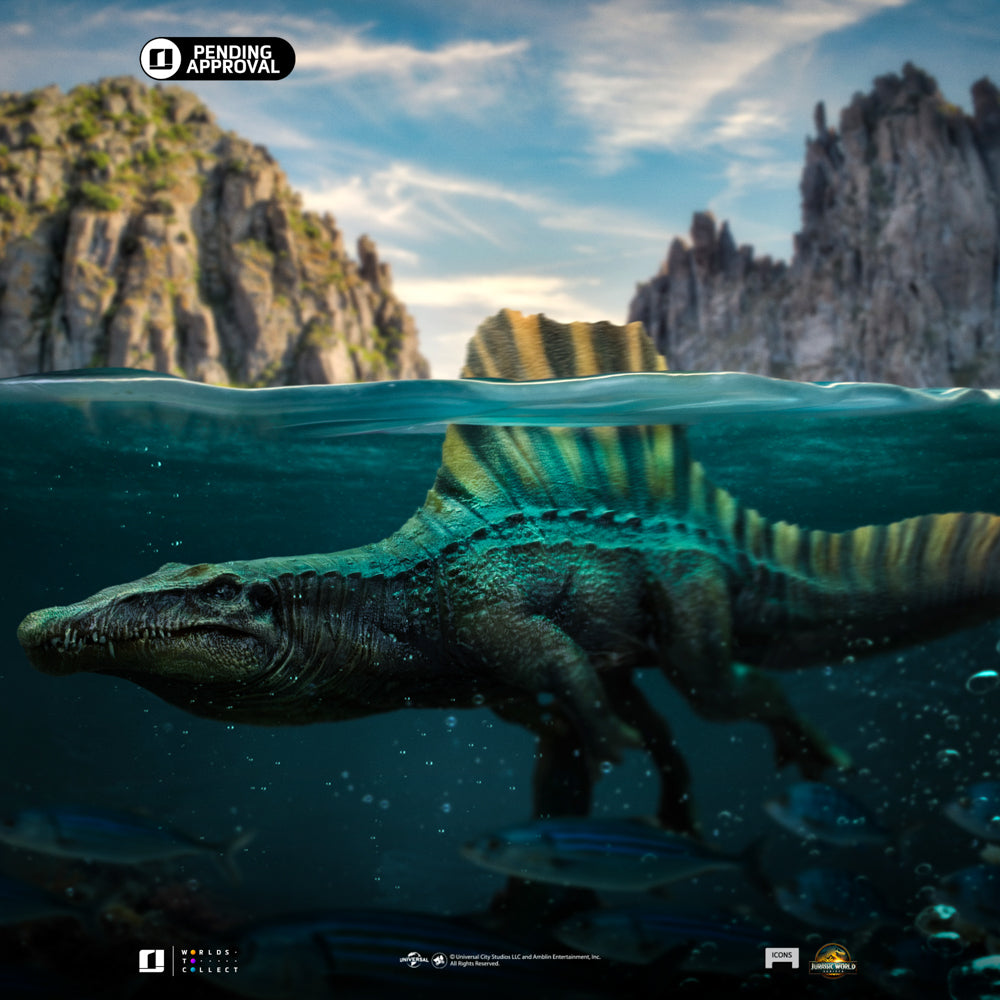 Estátua Spinosaurus - Jurassic World: Rebirth - Icons - Iron Studios