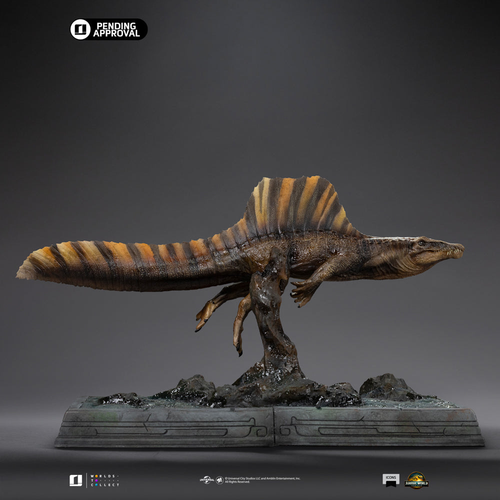 Estátua Spinosaurus - Jurassic World: Rebirth - Icons - Iron Studios