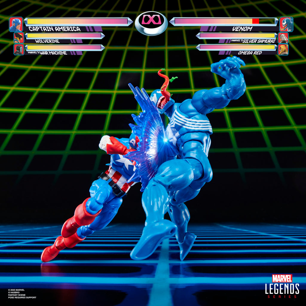 Figura Captain America Vs Venom  - Marvel - Marvel Legends Series Gamerverse - Hasbro