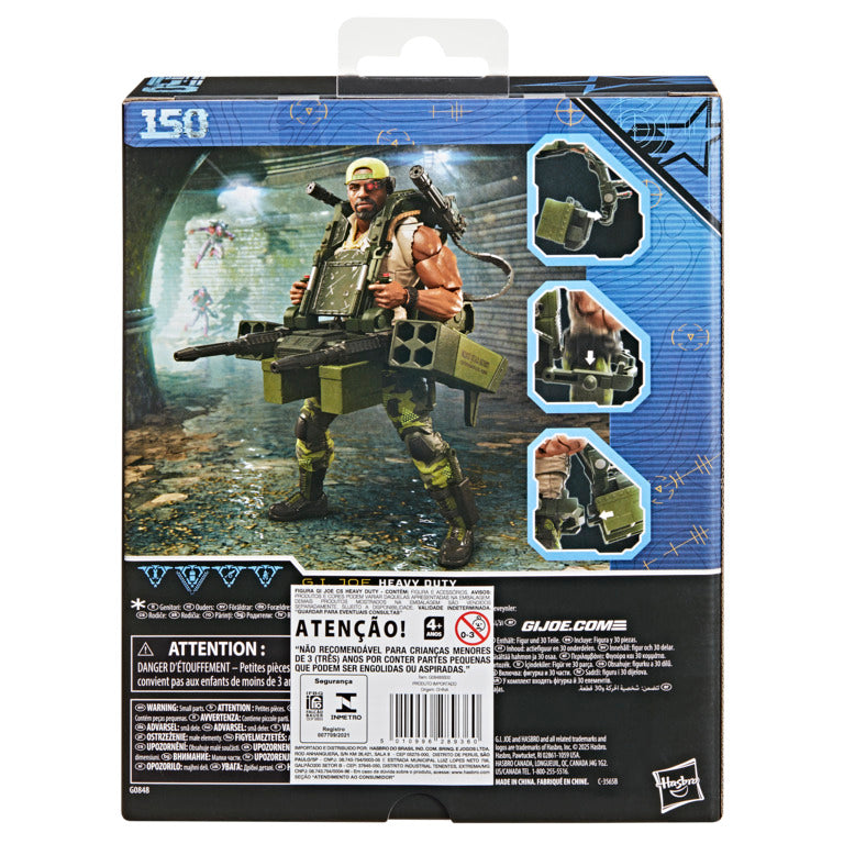 Figura Heavy Duty with Man-Portable Heavy Weapons System - G.I. Joe Classified - Hasbro