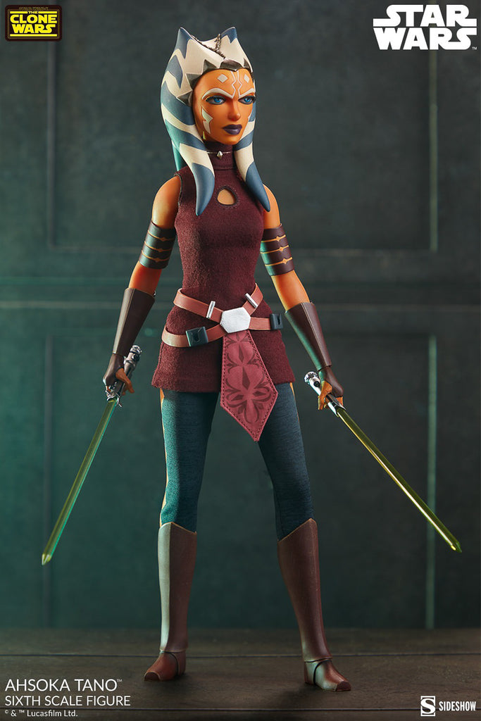Figura Ahsoka Tano - Star Wars The Clone Wars - Sixth Scale - Sideshow