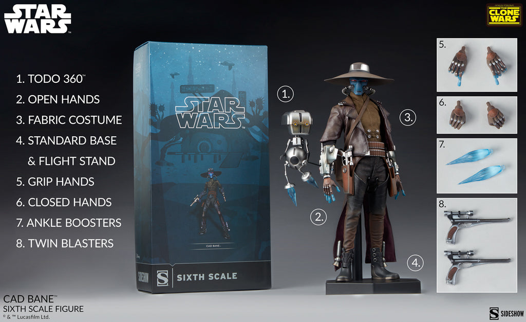 Figura Cad Bane - Star Wars - Sixth Scale - Sideshow