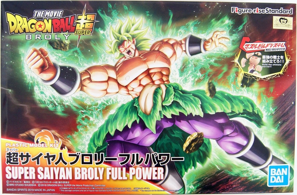 Figura Broly Full Power - Rise Super Saiyan - Dragon Ball - Model Kit - Bandai