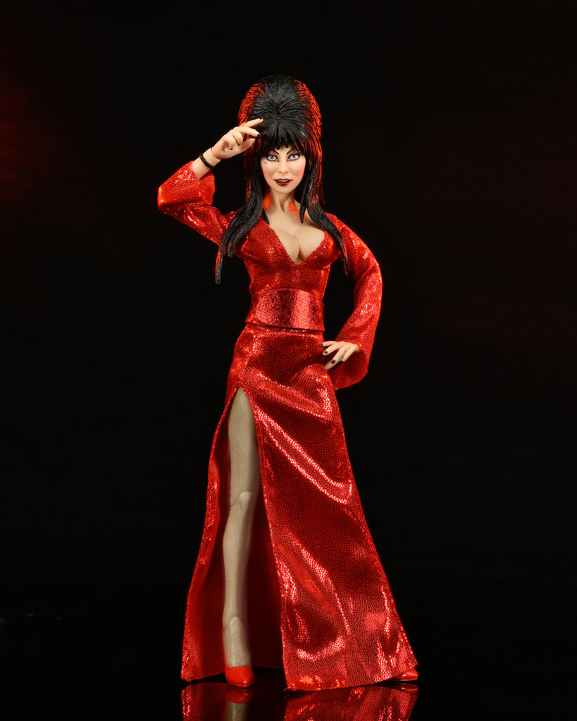 Figura Elvira Red Fright and Boo - Elvira - 8'' Clothed - Neca