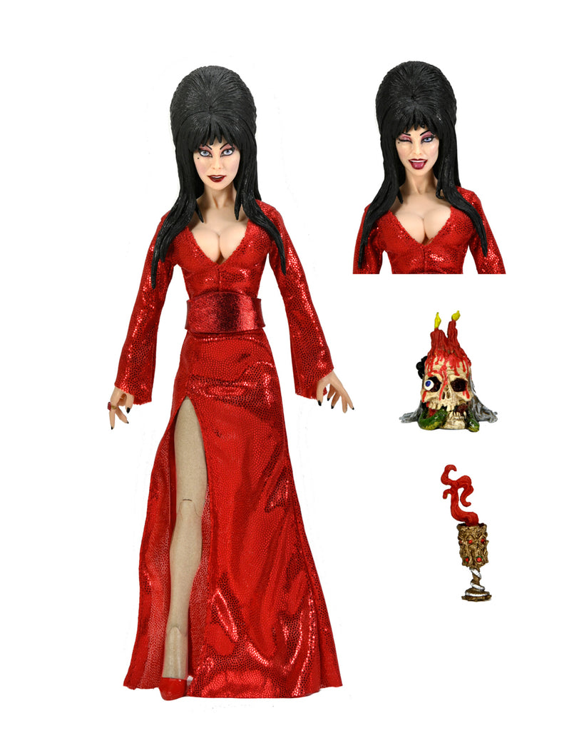 Figura Elvira Red Fright and Boo - Elvira - 8'' Clothed - Neca