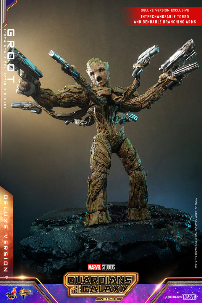Figura Groot Deluxe Version - Marvel - Sixth Scale - Hot Toys