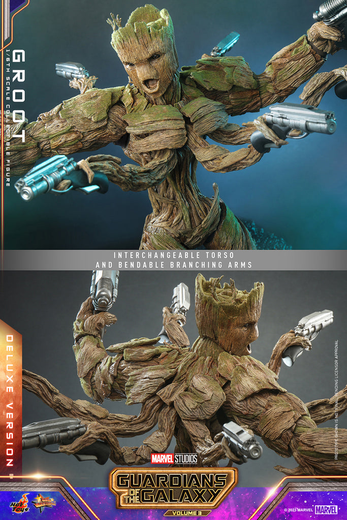 Figura Groot Deluxe Version - Marvel - Sixth Scale - Hot Toys