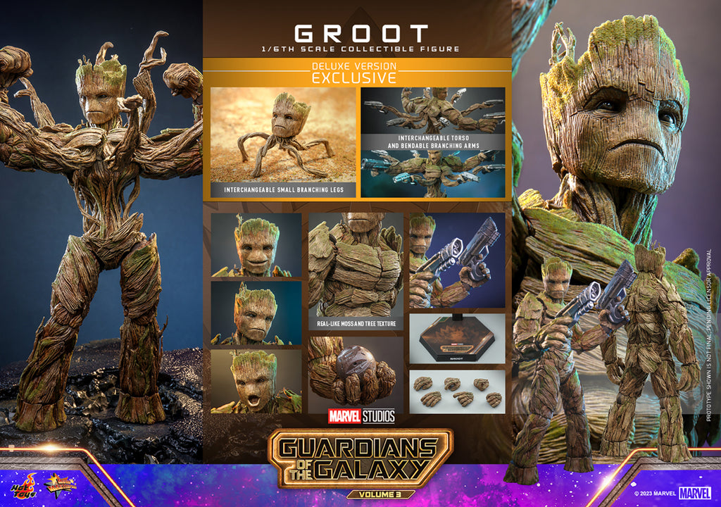 Figura Groot Deluxe Version - Marvel - Sixth Scale - Hot Toys