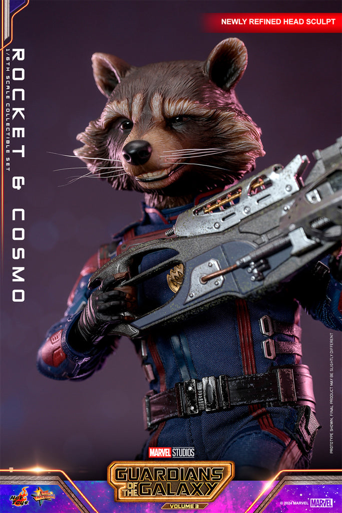 Figura Rocket and Cosmo - Marvel - Sixth Scale - Hot Toys