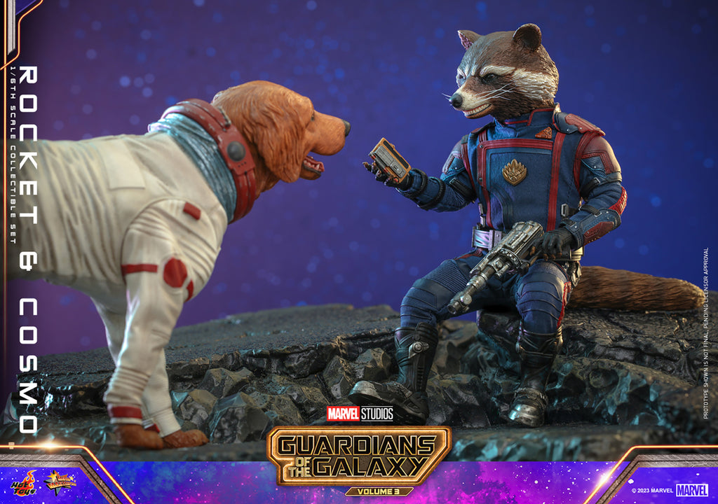 Figura Rocket and Cosmo - Marvel - Sixth Scale - Hot Toys