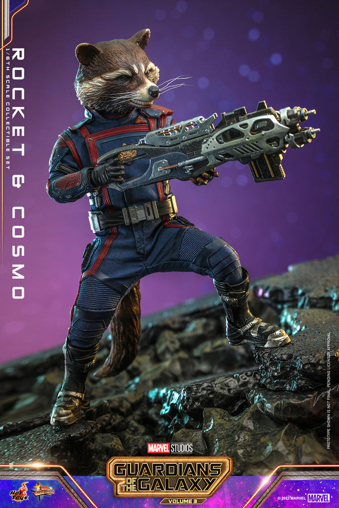 Figura Rocket and Cosmo - Marvel - Sixth Scale - Hot Toys